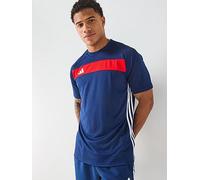 adidas Mens Tiro Essentials Tee - Navy/red, Navy, Size L, Men Navy