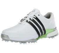 adidas Men's Tour360 24 Boost Golf Shoes, Footwear White/Core Black/Green Spark, 12 Wide