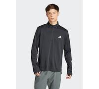 adidas Men's Train Essentials 1/4 Zip Top - Black, Black, Size S, Men Black