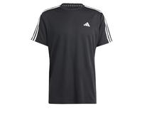 adidas Men's Train Essentials 3-Stripes Training Tee, Black/White, S