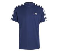 adidas Men's Train Essentials 3-Stripes Training Tee, Dark Blue/White, L