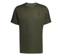 adidas Men's Train Essentials 3-Stripes Training Tee, Night Cargo/Black, S