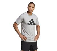 adidas Performance Train Essentials Feelready Logo Training T-Shirt - Medium Grey Heather, Medium Grey Heather, Size Xs, Men Medium Grey Heather