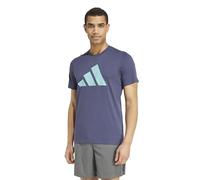 adidas Men's Train Essentials Feelready Logo Training Tee, Shadow Navy/Mint ton, L
