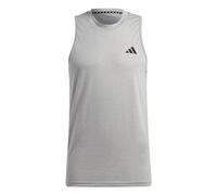 adidas Men's Train Essentials Feelready Training Sleeveless Tee, Medium Grey Heather/White/Black, L Tall