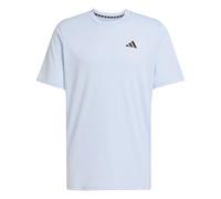 adidas Men's Train Essentials Feelready Training Tee, Glow Blue/Black, XS