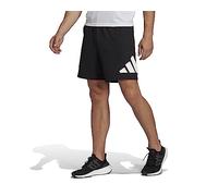 adidas Men's Train Essentials Logo Training Shorts, Black/White, M 7 inch