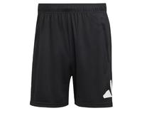 adidas Men's Train Essentials Logo Training Shorts, Black/White, XXL 5 inch