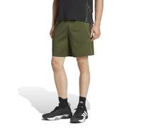 adidas Men's Train Essentials Piqué 3-Stripes Shorts, Night Cargo/Black, M Tall