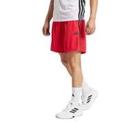 adidas Men's Train Essentials Piqué 3-Stripes Shorts, Pure Ruby/Black, XX-Large