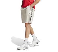 adidas Men's Train Essentials Piqué 3-Stripes Shorts, Wonder Alumina/Black, L Tall