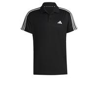 adidas Men's Train Essentials Piqué 3-Stripes Training Polo Shirt, Black/White, M