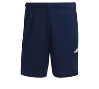 adidas Men's Train Essentials Piqué 3-Stripes Training Shorts, Dark Blue/White, XXL