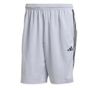 adidas Men's Train Essentials Piqué 3-Stripes Training Shorts, Halo Silver/Black, S