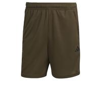 adidas Men's Train Essentials Piqué 3-Stripes Training Shorts, Olive Strata/Black, 4XL