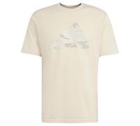 adidas Men's Train Essentials Seasonal Brand Love Camo Tee, Crystal Sand/Black, S