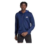 adidas Men's Train Essentials Seasonal Training Full-Zip Jacket, Dark Blue/White, M