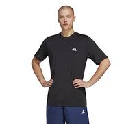 adidas Men's Train Essentials Stretch Training Tee, Black/White, XL