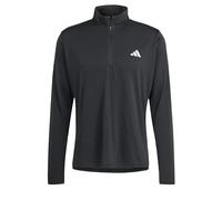 adidas Men's Train Essentials Training 1/4-Zip Long Sleeve Tee, black, L