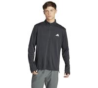 adidas Men's Train Essentials Training 1/4-Zip Long Sleeve Tee, black, XL