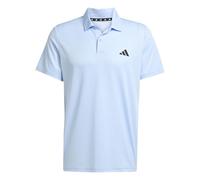 adidas Men's Train Essentials Training Polo Shirt, Glow Blue/Black, 4XL Tall
