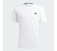 adidas Men's Train Essentials Training Shirt, White/Black, XXL
