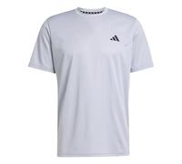adidas Men's Train Essentials Training Tee, Halo Silver/Black, L