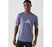 adidas Men's Climacool Training Camo Logo Graphic T-Shirt, preloved Violet, XL