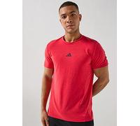 adidas Mens Training D4T T-Shirt, Red, Size L, Men Red