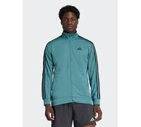 adidas Mens Training Essentials 3 Stripe Tracksuit Top, Preloved Teal, Size S, Men Preloved Teal