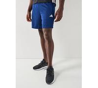 adidas Men's Train Essentials All Set Training Shorts, Dark Blue/White, S