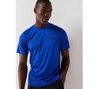 adidas Mens Training Essentials Base T-Shirt - Blue, Lucid Blue/Black, Size L, Men Lucid Blue/Black
