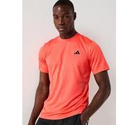 adidas Men's Train Essentials Training Tee, Easy Coral/Black, XL