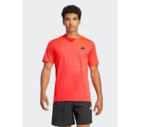 adidas Mens Training Essentials Base T-Shirt - Red, Pure Ruby/Black, Size M, Men Pure Ruby/Black