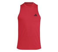 Adidas Mens Training Essentials Feel Ready Logo Sleeveless T-Shirt, Pure Ruby/Black, Large