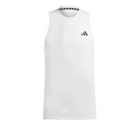 adidas Men's Training Essentials Feel Ready Logo Sleeveless T-Shirt, White/Black, XXL