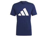 adidas Mens Training Essentials Feel Ready Logo T-Shirt, Dark Blue/Black, Medium