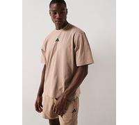 adidas Mens Training Oversized T-Shirt, Chalky Brown, Size S, Men Chalky Brown
