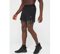 adidas Mens Training Power 7in 2in1 Shorts, Black, Size S, Men Black