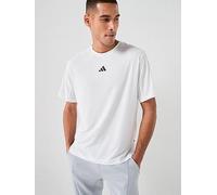 Adidas D4t Essentials Short Sleeve T-shirt White L Men