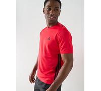 adidas Mens Training Workout Essentials Base 3-Stripe T-Shirt, Red, Size 2Xl, Men Red