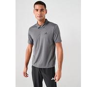 adidas Men's Workout Essentials Base Polo Shirt, Grey Five, S