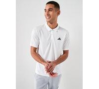 adidas Mens Training Workout Essentials Polo Shirt, White, Size L, Men White