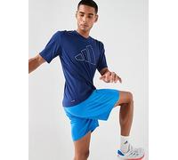Adidas Workout Essentials Feelready Logo Short Sleeve T-shirt Blue M / Regular Man