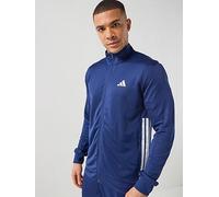 adidas Mens Training Workout Essentials Track Top, Dkblue/White, Size L, Men Dkblue/White