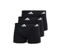 adidas Men's Trunk (3pk) -Active Flex Cotton Underwear, 000 Black, S (Pack of 3)