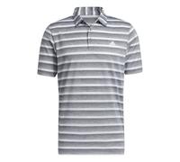 adidas Mens Golf Two Color Stripe Polo-grey, Grey, Size S, Men Grey