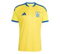 Adidas Men's Ukraine 2026 Home Football Shirt - Short Sleeve Round Neck - Yellow M