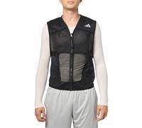 adidas Men's Ultimate Pocket Running Vest Outerwear Jacket, Black, L, black, L