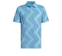 adidas Men's Ultimate365 Allover Print Golf Polo Shirt, Semi Blue Burst/Preloved Ink, XXL